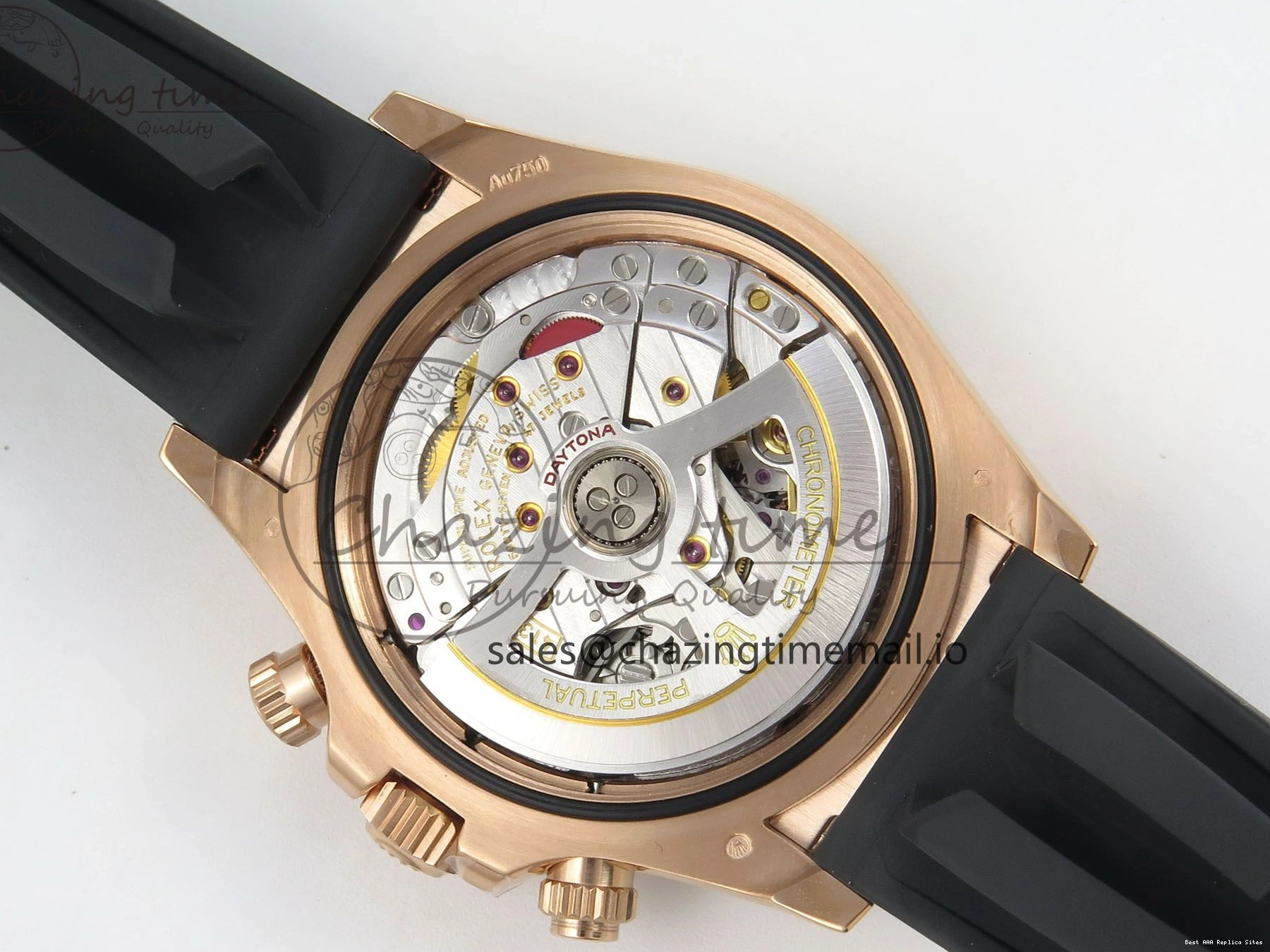 AAA Replica Watches 126515 Best VSF Black 114 (Weighted) 1:1 V2 Dial Oysterflex RG EasyCare Strap on Daytona Edition VS4131 0113